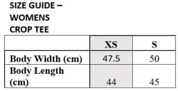 Womens Tshirt Sizing